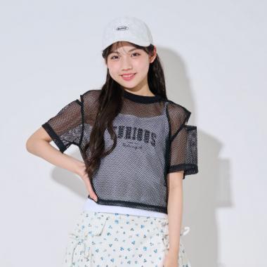 【Nico☆Petit刊載】網眼T恤吊帶套裝