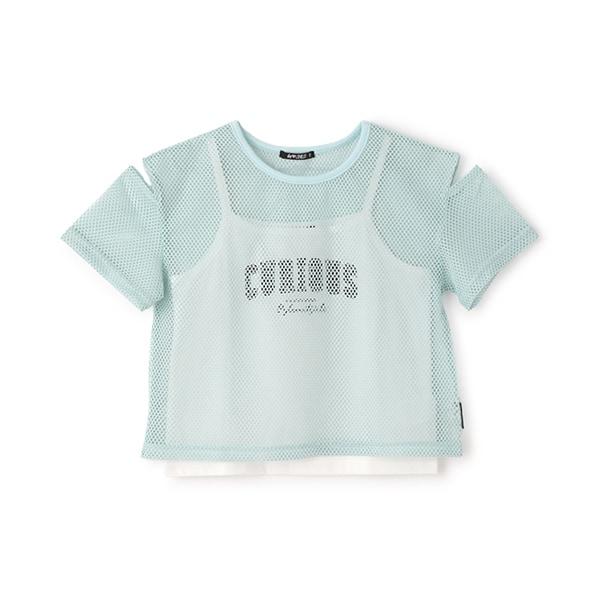 【Nico☆Petit刊載】網眼T恤吊帶套裝