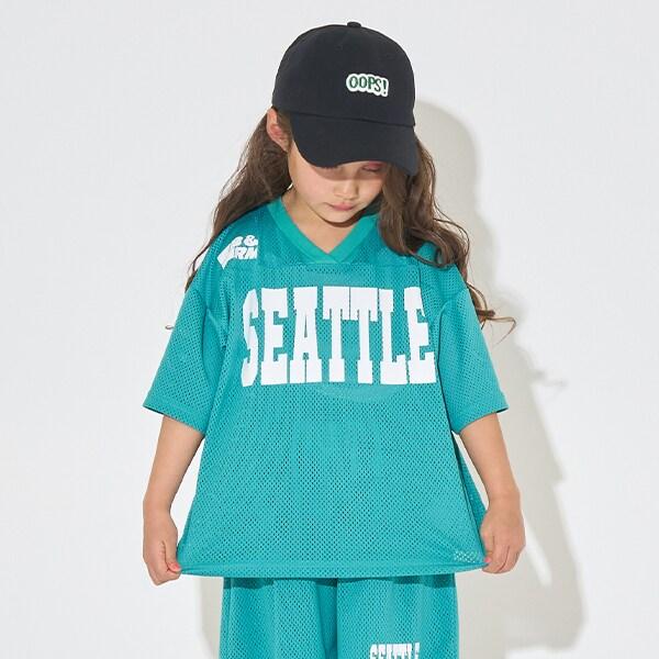 【可成套搭配】V領網眼上衣