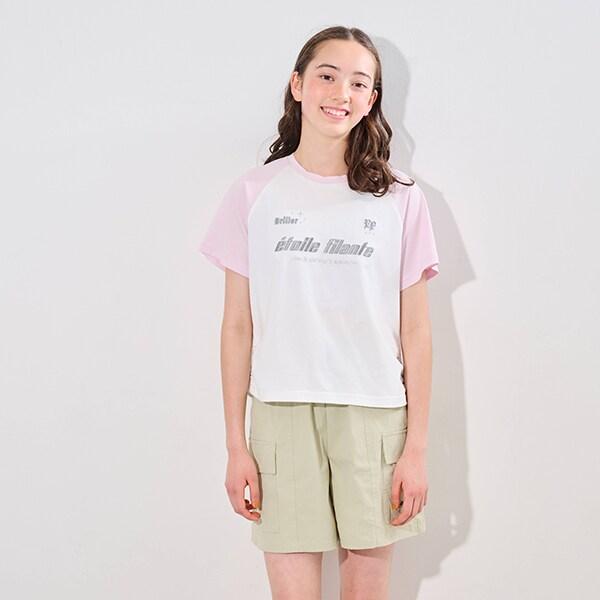 【Nico☆Petit登載】【防汙處理】插肩袖T恤