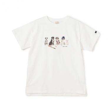 【防汙處理】DOG圖案T恤(青少年)