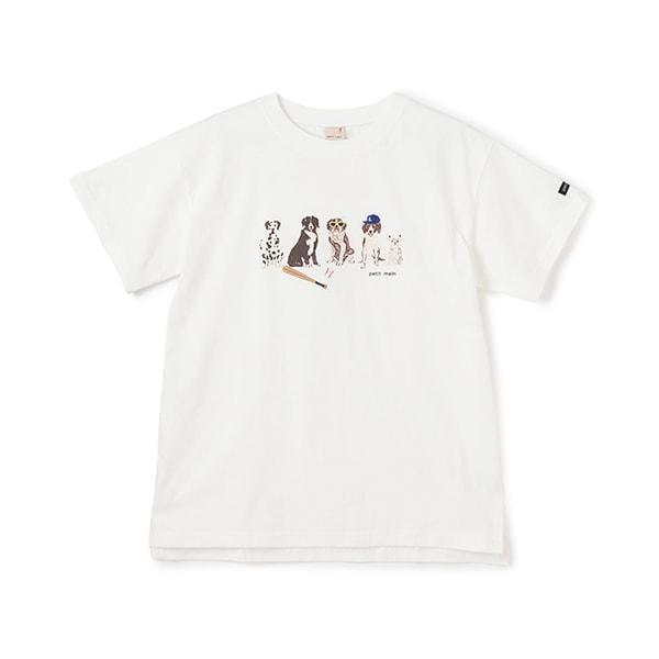 【防汙處理】DOG圖案T恤(青少年)