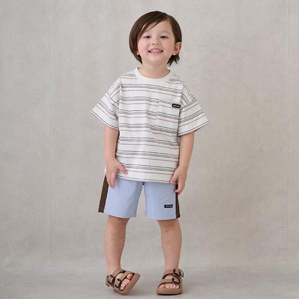 【防汙處理】多色條紋短袖T恤