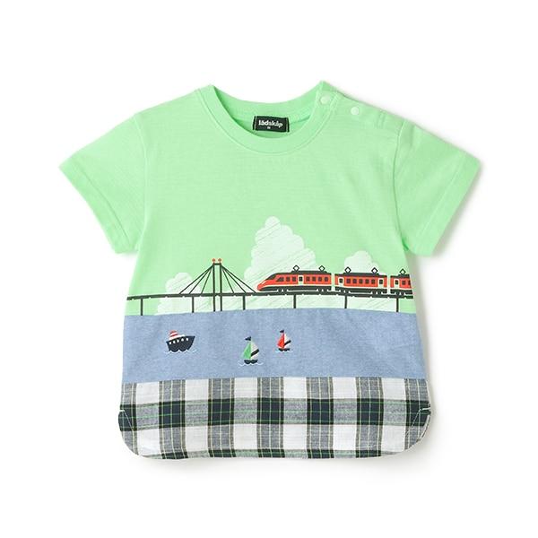 海洋與電車切換短袖T恤