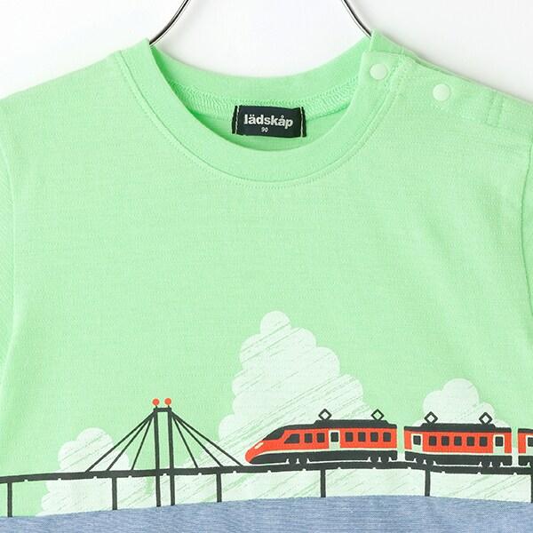 海洋與電車切換短袖T恤