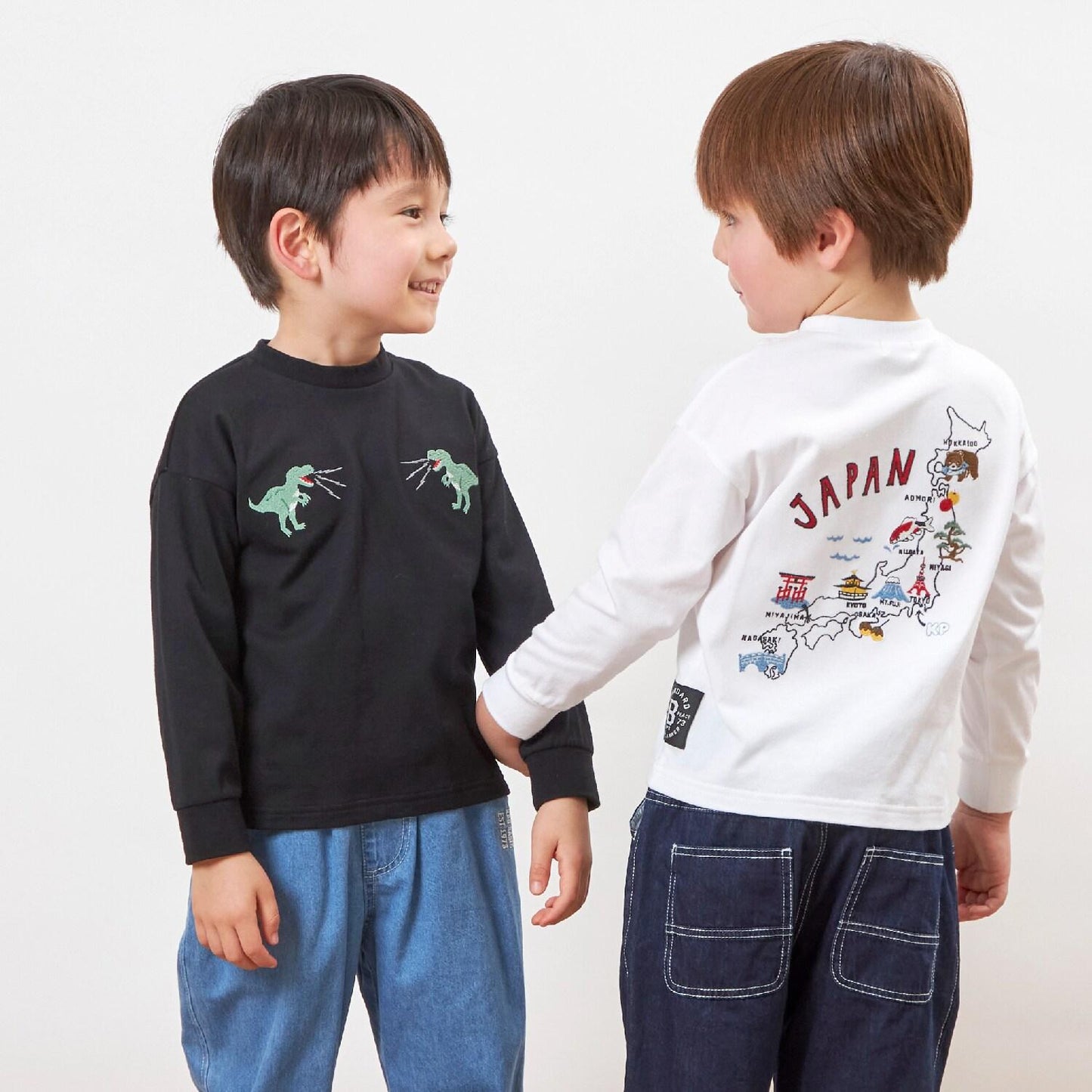 日本製/JAPAN圖案長袖T恤(100-160cm)