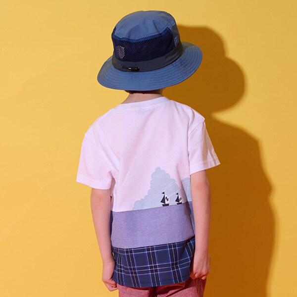 海洋與電車切換短袖T恤