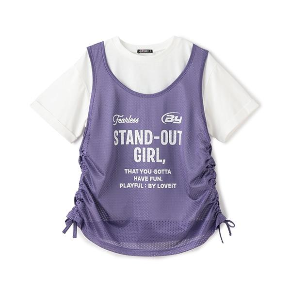 網紗長袖T恤套裝