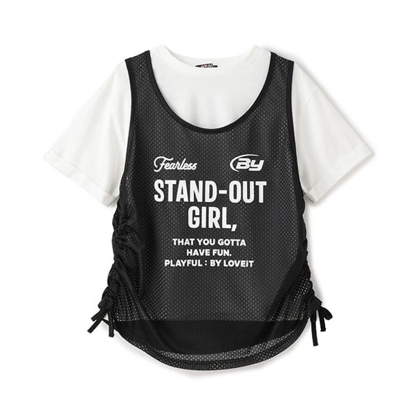 網紗長袖T恤套裝