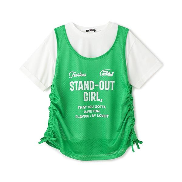 網紗長袖T恤套裝