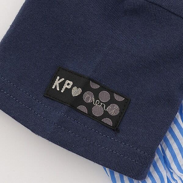 足球條紋吊帶拼接T恤