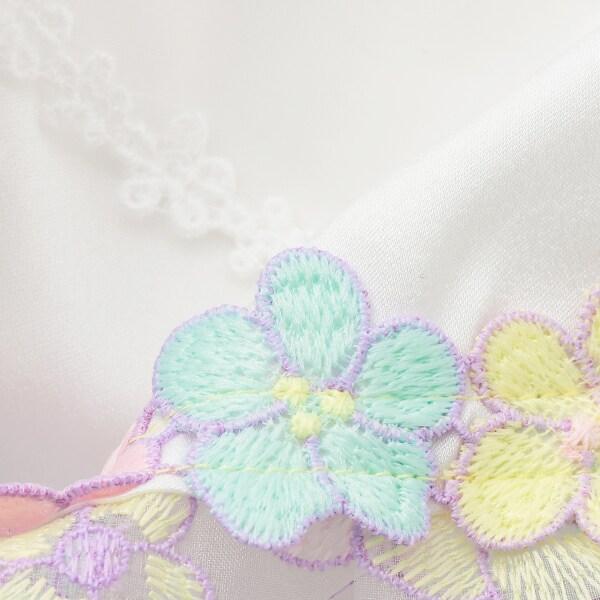 花卉刺繡蕾絲連衣裙