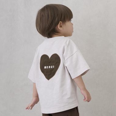 【防汙處理】背部愛心短袖T恤