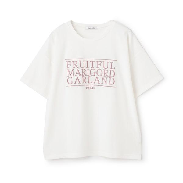 【GOODPRICE】【純棉100%】三段標語刺繡T恤