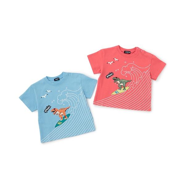 衝浪恐龍短袖T恤