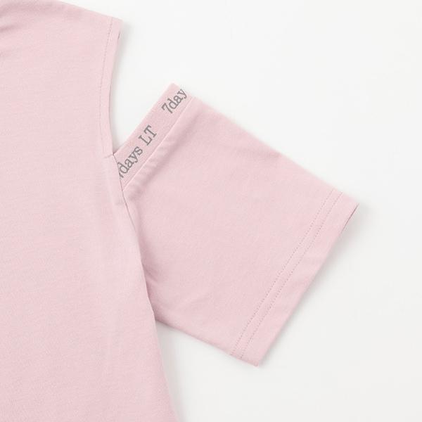 【7days】【接觸冷感/清涼】露肩T恤套裝