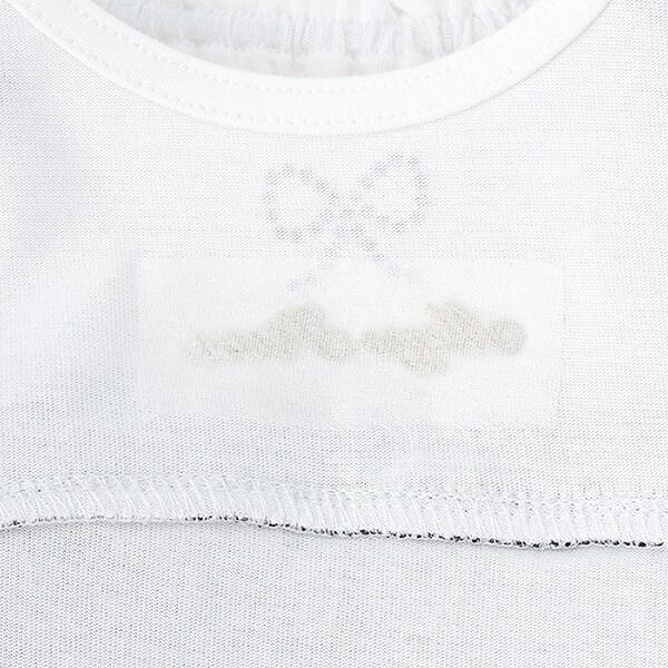 鏤空刺繡拼接長款上衣