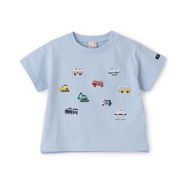 【接觸冷感】工程車輛刺繡短袖T恤