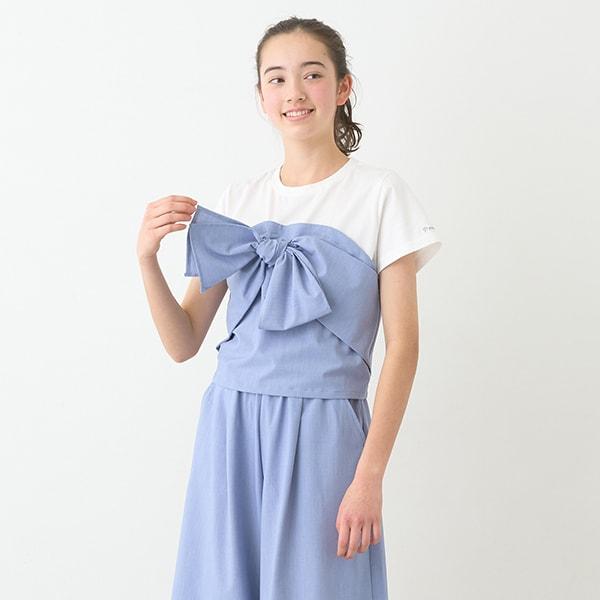 【Nico☆Petit刊載】蝴蝶結吊帶背心T恤