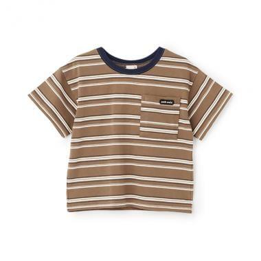 【防汙處理】多色條紋短袖T恤