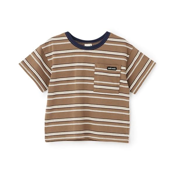 【防汙處理】多色條紋短袖T恤