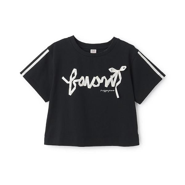 【Nico☆Puchi・Cuugal刊載】【接觸冷感】蝴蝶結字母T恤