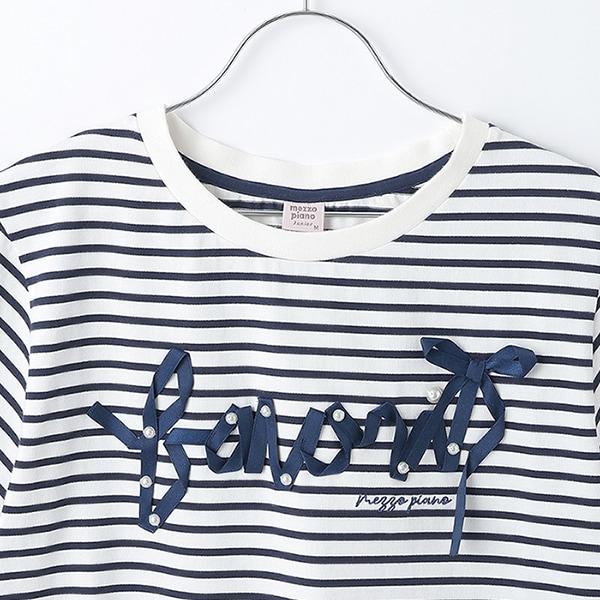 【Nico☆Puchi・Cuugal刊載】【接觸冷感】蝴蝶結字母T恤