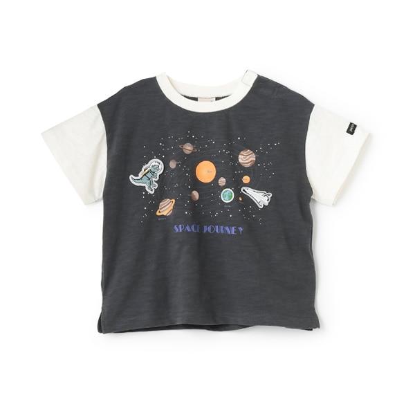 【防汙處理】宇宙圖案短袖T恤