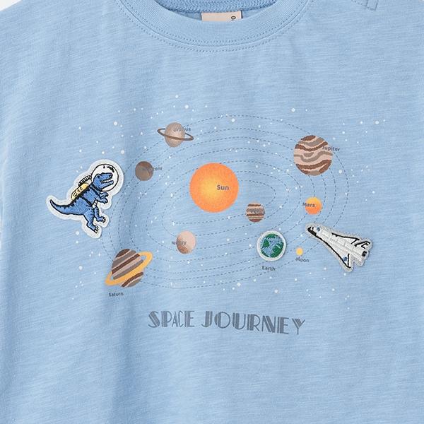 【防汙處理】宇宙圖案短袖T恤