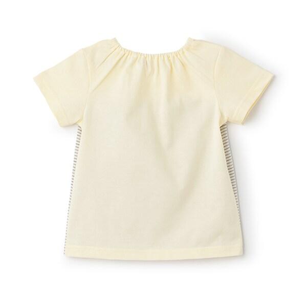 拼接條紋短袖T恤