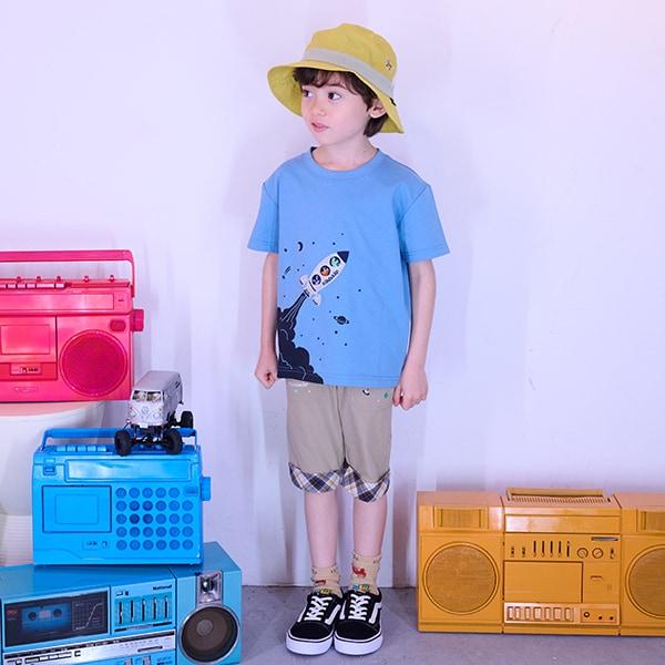 宇宙與恐龍短袖T恤