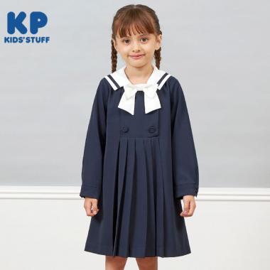 KP(ケーピー)水手領帶蝴蝶結連衣裙(110~130)
