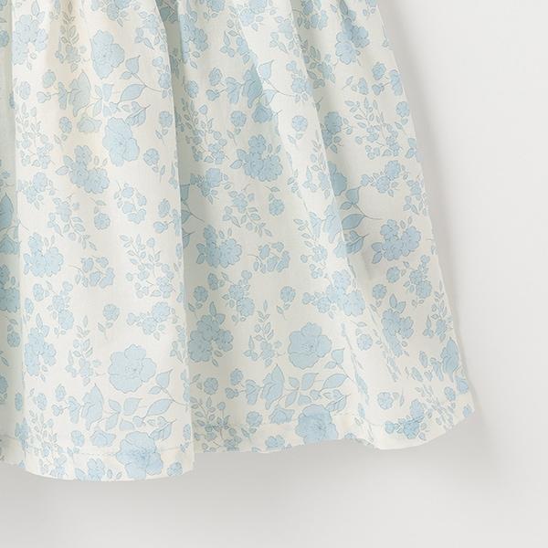 小花刺繡褶皺女式長上衣