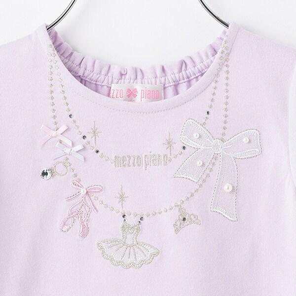 芭蕾舞項鍊刺繡T恤