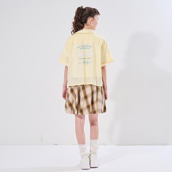 【AMI】格紋泡泡裙搭配內襯短褲套裝