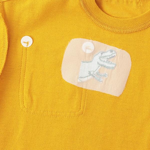 化石印花胸袋短袖T恤