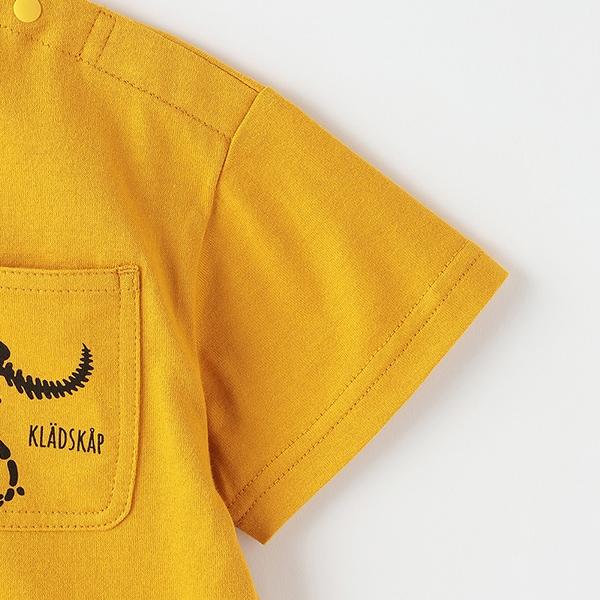 化石印花胸袋短袖T恤