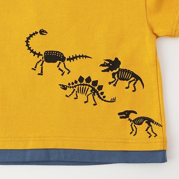 化石印花胸袋短袖T恤