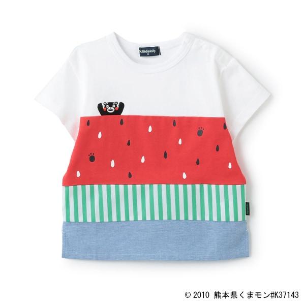 【くまモン】西瓜圖案短袖T恤