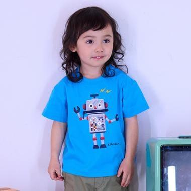 機器人圖案短袖T恤