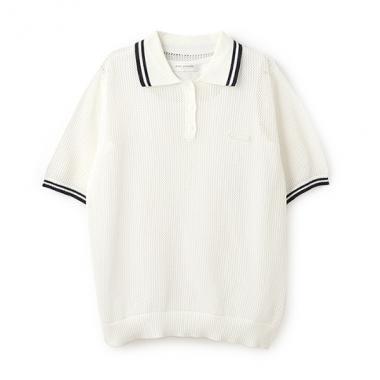 網眼短袖針織POLO衫