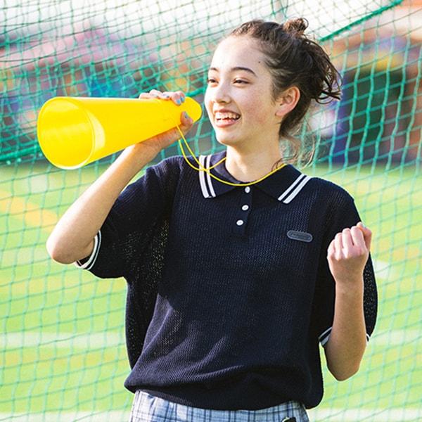 網眼短袖針織POLO衫