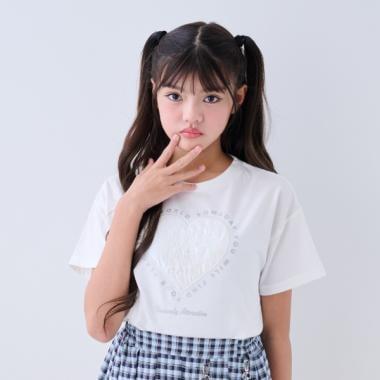 【人氣熱銷】愛心貼布T恤