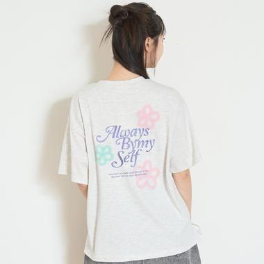 有機棉花卉印花T恤