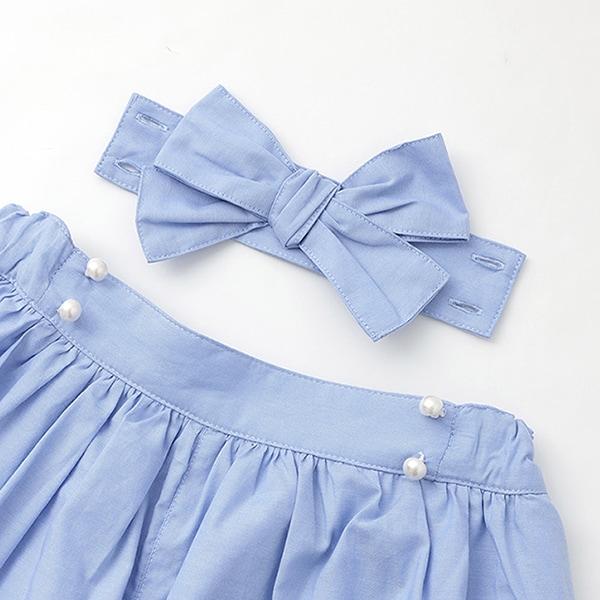 【人氣商品】【直營店無售】貝殼波浪刺繡闊腿裙