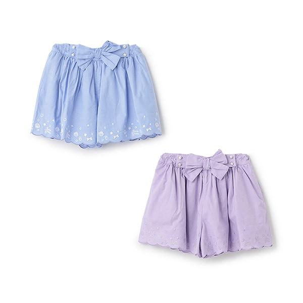 【人氣商品】【直營店無售】貝殼波浪刺繡闊腿裙