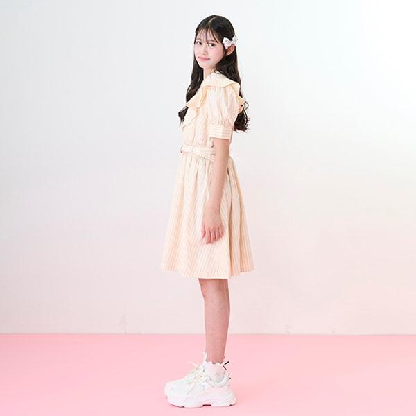 【Nico☆Petit登載】半拉鍊荷葉邊連衣裙