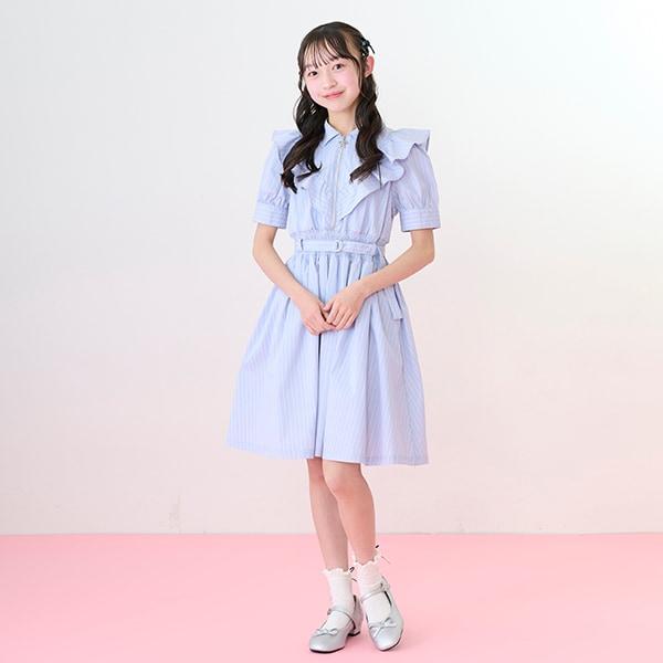 【Nico☆Petit登載】半拉鍊荷葉邊連衣裙