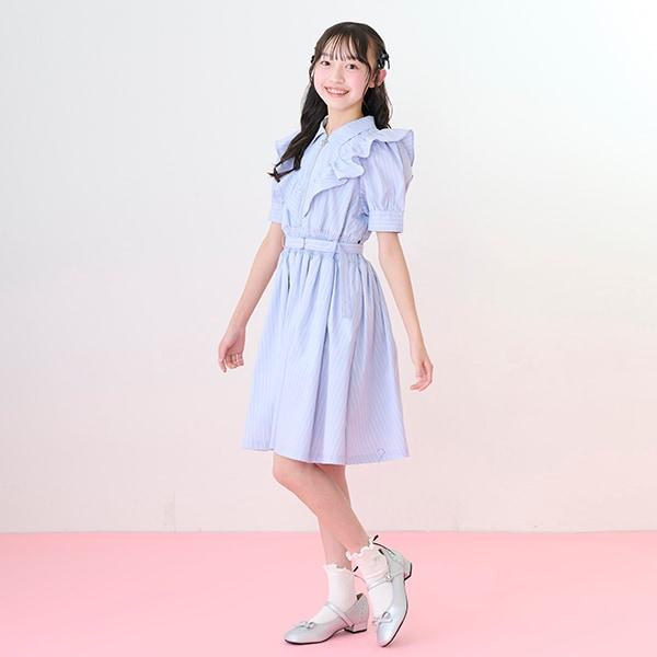 【Nico☆Petit登載】半拉鍊荷葉邊連衣裙