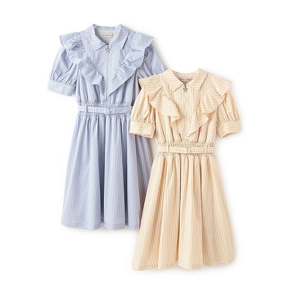 【Nico☆Petit登載】半拉鍊荷葉邊連衣裙